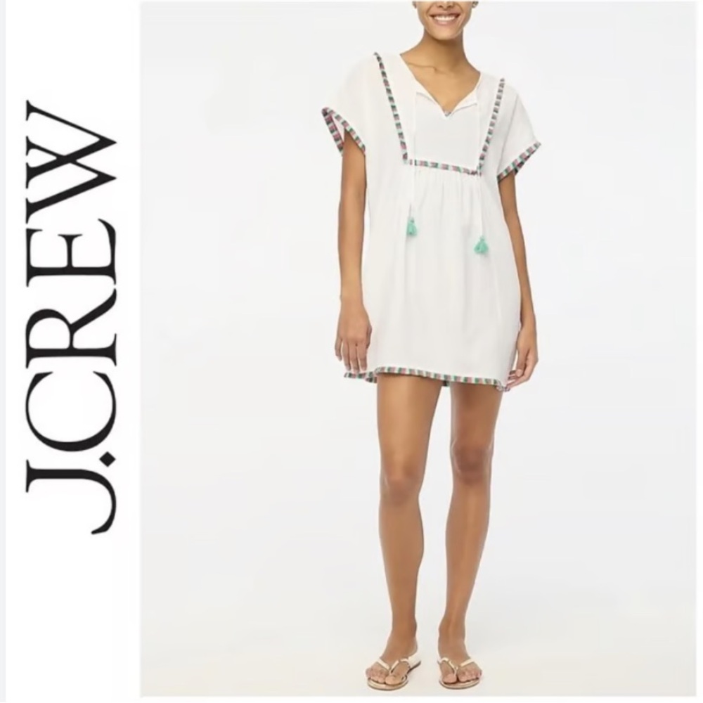 J. Crew Boho Fringe Beach Tunic